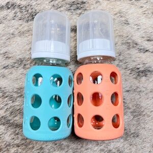 Lifefactory Glass Baby Bottles w/ Silicone Sleeves